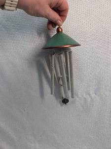 lot 666 image: Green Copper-Topped Wind Chime