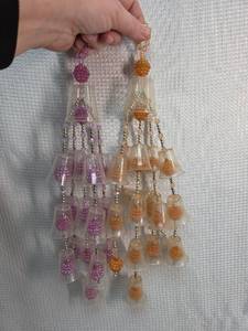 lot 763 image: Handcrafted Beaded Bell Wind Chime