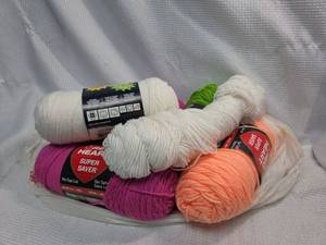 lot 769 image: Red Heart Super Saver Yarn Bundle - Mixed Colors