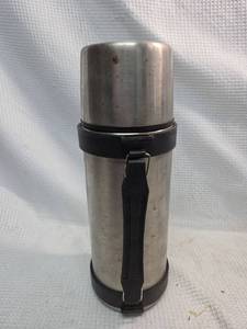 lot 771 image: Stainless Steel Thermos with Black Trim