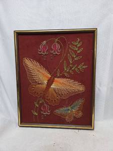 lot 785 image: Butterfly String Art Wall Decor