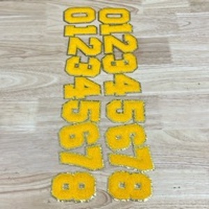 lot 4313 image: 18-Number Patches 3.15 Inches - Retail $0