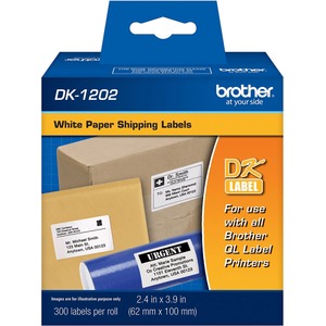 lot 4336 image: Brother - Shipping Label Tape Cartridge - White - Retail $50