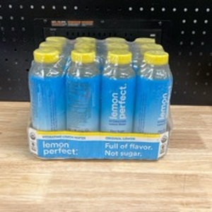 lot 4381 image: Lemon Perfect Hydrating Lemon Flavored Water. 12 Pack. Best by October 2024 - Retail $0