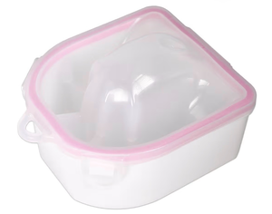 lot 4385 image: Nail Spa Acetone Resistant Soak Off Warm Water Bowl Manicure Nail Soak Bowl Manicure Treatment Tool - Retail $0