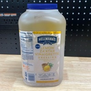 lot 4388 image: Hellmans Lemon Za��Atar Vinaigrette Dressing. Best By March 2026 - Retail $0