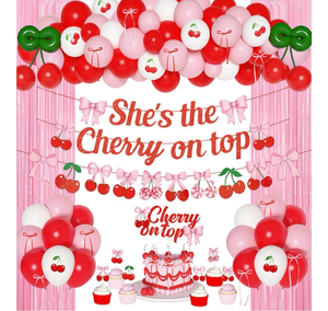 lot 7018 image: Cherry Theme Party Decoration Set