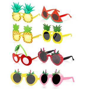 lot 71859 image: Fruit Eyeglasses Luau Party Sunglasses Funny Sunglasses Dress Props for Hawaiian Beach Luau Theme Party Supplies - Retail $19