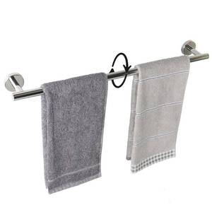 lot 71875 image: Bath Towel Bar - Thicken SUS304 Stainless Steel Bathroom Towel Holder, Towel Rod for Bathroom Heavy Duty Wall Mounted Towel Rack Hanger (24IN, Chrome) - Retail $22