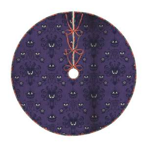 lot 71880 image: Haunted Mansion Christmas Tree Skirt 30 Inches Grid Edging Tree Skirt, Small Rustic Tree Mat for Merry Christmas Farmhouse Decor Xmas Holiday Home Party Decorations Indoor Outdoor - Retail $20,245