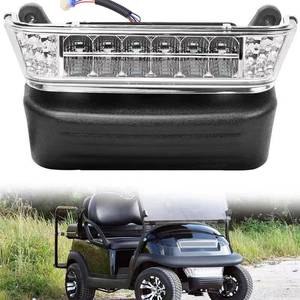 lot 71931 image: Upgrade Club Car Precedent Golf Cart LED Head Light Kit, Golf Cart Headlight Kit with Bumper for Club Car Precedent Replacement or Upgrade for 2004-UP Golf Carts - Retail $66
