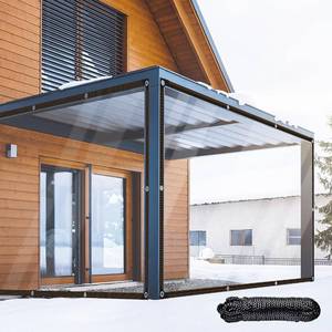 lot 71950 image: Clear Tarp - Heavy Duty Waterproof Plastic Tarps with Grommets Clear Vinyl Tarps Outdoor Transparent Cover for Greenhouse, Garden, Patio, Porches, Tent, Chicken Coop (10x12 Feet)