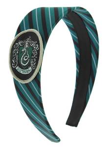 lot 71989 image: Harry Potter Headbands for Women and Girls Hogwarts Houses Gryffindor Slytherin Ravenclaw Hufflepuff Hogwarts (Slytherin)