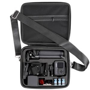 lot 71996 image: Hard Case for GoPro Hero 13121110987201865 Black4 Silvery Action Camera, Accessories Carrying Storage Shoulder Bag With Strap for DJI Osmo Action 543 Insta360 Ace Pro