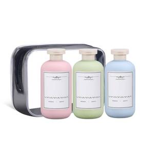 lot 71997 image: 6.7 oz Plastic Leak Proof Travel Bottles for Toiletries, Plastic Travel Size Containers, Shampoo and Conditioner Bottles Refillable Squeeze Bottle for Lotion, Body Wash (3Pcs)