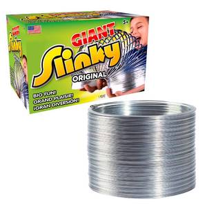 lot 72004 image: The Original Giant Slinky Walking Spring Toy, Metal Slinky, Party Favors, Fidget Toys, Easter Basket Fillers, Gifts, Presents, Kids Toys for Ages 5 Up by Just Play