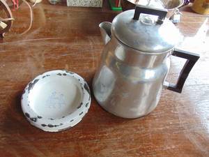 lot 1974 image: Aluminum Teapot and More
