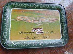 lot 1981 image: Baldwin Filters - Anniversary Tray