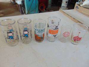 lot 2035 image: Character and Beer Glasses