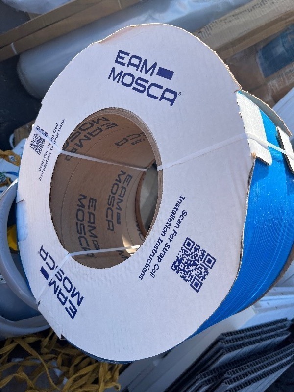 lot 8 image: EAM Mosca Strapping - Large Spool of 5 MM POLYPROP STRAPPING WHITE