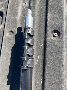 lot 42 image: 5 Extension Utility Pole - 4 lvls w Threaded Tip - Black