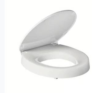 lot 4312 image: Kohler K-27931-0 Border Elevated Quiet-close Toilet Seat Round