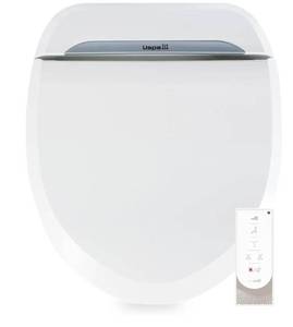 lot 4320 image: BioBidet USPA 6800 Adjustable Bidet Toilet Seat with Wireless Remote, Dual Nozzle, Side Panel Function and Dryer, White, Round