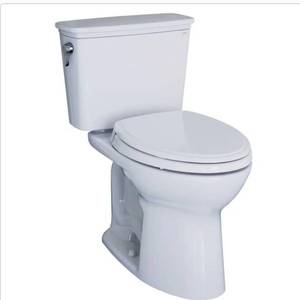 lot 4321 image: TOTO Drake 2-piece Elongated Toilet - Damage