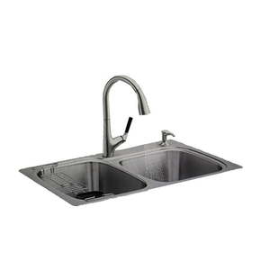 lot 4322 image: Kohler All In One Sink &amp Faucet Combo Set