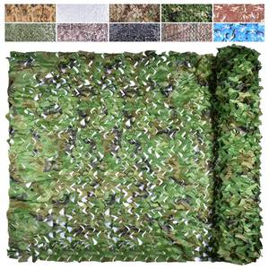 lot 4339 image: iunio Camo Netting Camouflage Netting, Camo Net Bulk Roll Camouflage Mesh Nets for Hunting Blind Deer Stand Military Party Decorations Sunshade Camping Shooting (6.5ftx4.9ft, Woodland Camo)