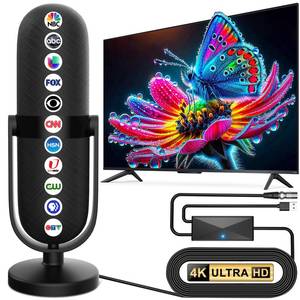 lot 4353 image: 2025 TV Antenna,Digital Antenna 1900 Miles Range,Antenna for Smart TV with 360° Reception Amplifier Signal Booster,HD Antennas for Local Channels Support 8K 4K 1080p-TV Antenna Indoor 25ft Coax Cable
