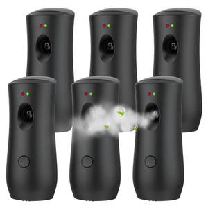 lot 4355 image: SHENGYIWA 6 PACK Automatic Air Freshener Spray Dispenser Free Standing Wall Mounted for Homes, Bedrooms, Bathrooms, Offices, Hotels