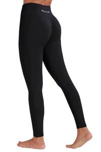 lot 4372 image: Sunzel Scrunch Butt Lifting Leggings Women High Waisted Seamless Workout Leggings Gym Tights Tummy Control Yoga Pants Plain Black XS