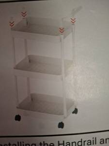 lot 4387 image: 3 SHELF ROLLING KART