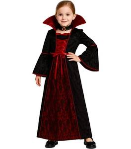 lot 4392 image: VYXIDEX Halloween Vampire Costume for Girls, Halloween Dress Up Party, Cosplay, Vampire Themed Party (Large(8-10 Yr))
