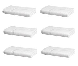 lot 4393 image: Amazon Basics Premium 100% Cotton, Absorbent Soft Bath Mat, Machine Washable, 684 GSM, White, 30 x 20 Hotel Spa ShowerBathtub Mats, Pack of 6