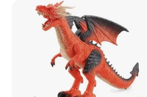 lot 8776 image: New Bright Infrared Remote Control Red Dragon with Lights and Sounds 117