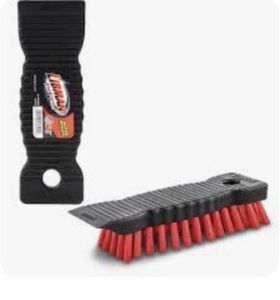 lot 8788 image: Libman 7.5 in. Width Scrub Brush Red Black Polypropylene #510