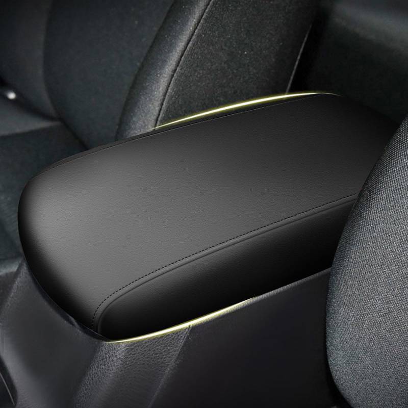 lot 24717 image: Center Console Armrest Covers for 2013-2018 Toyota RAV4 Black - Retail $16