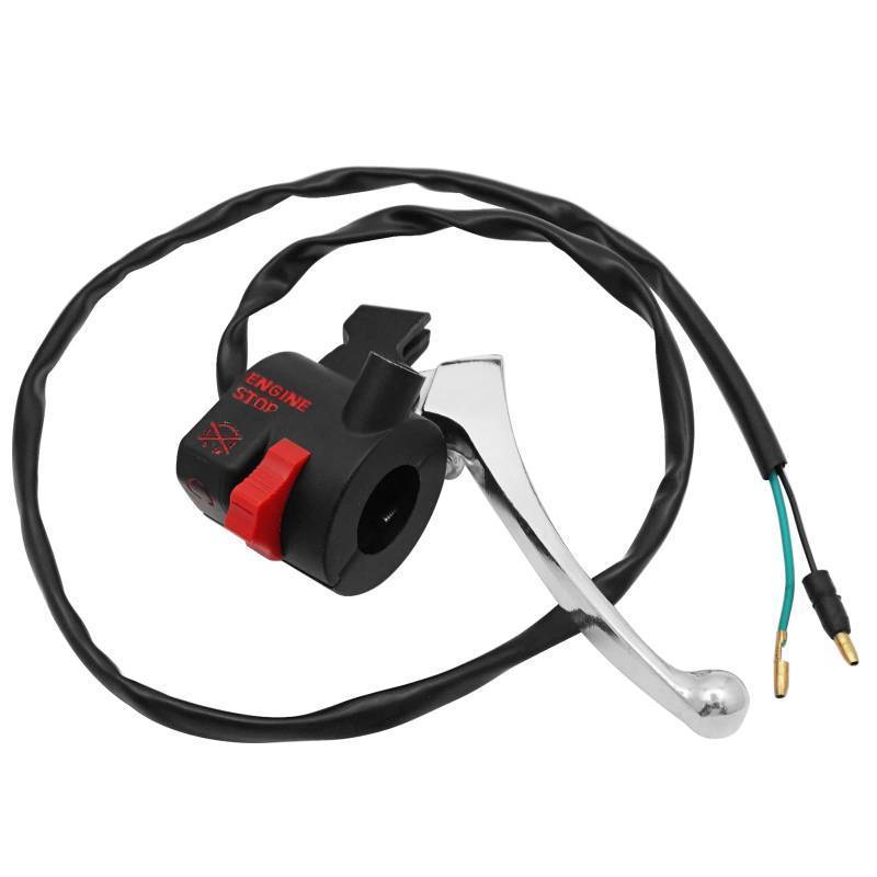 lot 24743 image: Right Start Stop Kill Switch & Brake Lever for Honda CRF50 CRF50F 2004-2023 35130-GEL-D61 35130-GEL-A01 53175-GR2-010 - Retail $25