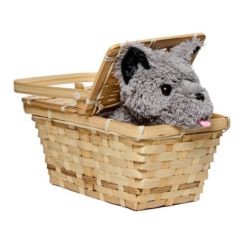 lot 24753 image: Rubies The Wizard of Oz Toto in a Basket Costume Accessory for Kids or Adults. - Retail $40