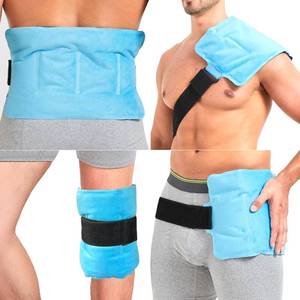 lot 15132 image: Koo-Care Lower Back & Waist Gel Ice Pack for Injuries Reusable Large Flexible Hot Cold Therapy Pack with Strap for Shoulder, Belly, Rib, Hip, Wrap around Entire Knee Cold Compress Pain Relief 16 x 9 - Retail $19