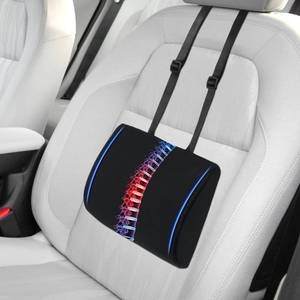 lot 15142 image: Lumbar Support Pillow for Car Seat Driver, Car Seat Cushions with Adjustable Straps for Driving Back Pain, Ergonomic Back Cushion with Removable Cover for Car, Computer, Gaming Chair, Recliner
