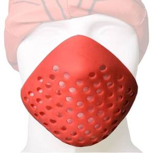 lot 15152 image: 3D Mask Inner Bracket for Comfortable Mask Wearing-Internal Support Holder Frame for Balaclavas-Reusable Silicone Face Shell for Cosplay -Lower Half Face Protective for AirsoftPaintballBB Gun - Retail $14
