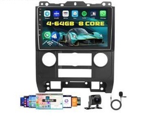 lot 15164 image: 464G Android 15 CarPlay Radio for Ford Escape 07-12Mercury Mariner 08-10Mazda Tribute 08-12, 9 Touch Screen Upgrade 8 Core GPS Backup Camera - Retail $127