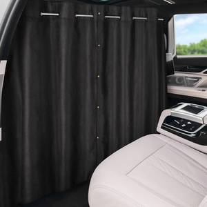lot 15168 image: Car Divider Curtain, Blackout Car Curtains with Pole for Backseat, Adjustable Length for Most Vehicles, Sedan, Vans, SUVs (5.91ft  4.14ft) - Retail $31