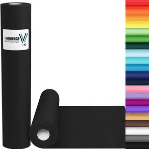 lot 15178 image: Black Wrapping Paper 17.5�760 (63), Black Construction Paper for Poster Bulletin Board, Art Packing, Birthday, Bouquet Flower Halloween Wrapping - Retail $12