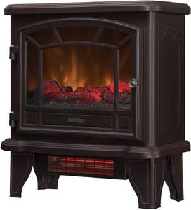 lot 201202 image: Retails for $220 duraflame Infrared Quartz Electric Fireplace Stove Heater, Bronze
