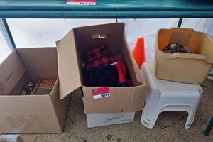 lot 18549 image: Assorted Lot W Skil Saw, Winter Gear, Dubl Handi Washboard and More