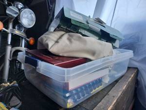 lot 18561 image: Assorted Lot W Multi-Functional Tablet PC Mounting System, Flask, and More